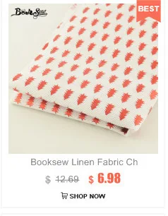 Booksew хлопчатобумажная льняная ткань швейный материал Tissu для скатерти подушка сумка занавеска подушка Zakka темно-зеленый домашний текстиль