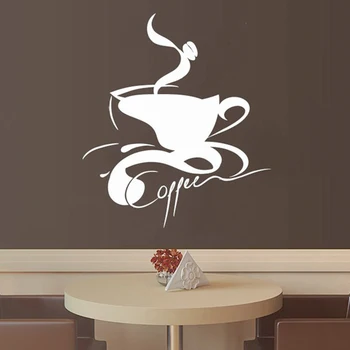 

Beauty Coffee Wall Stickers Home Decor Girls Bedroom Sticker Living Room Children Room Decal Mural