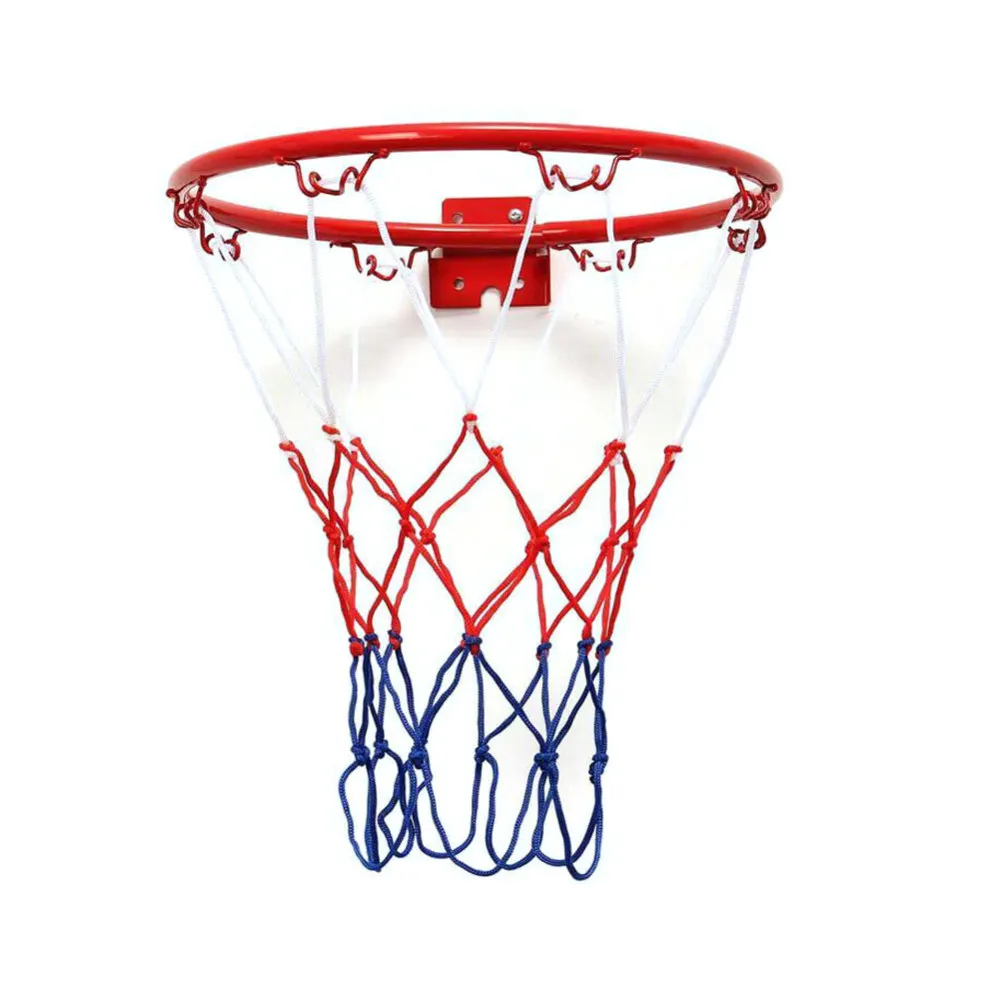 Баскетбольное кольцо-обруч из нержавеющей стали для детей, 32 см, сетка с винтами, крепится на ободок, спортивная сетка, для улицы и дома