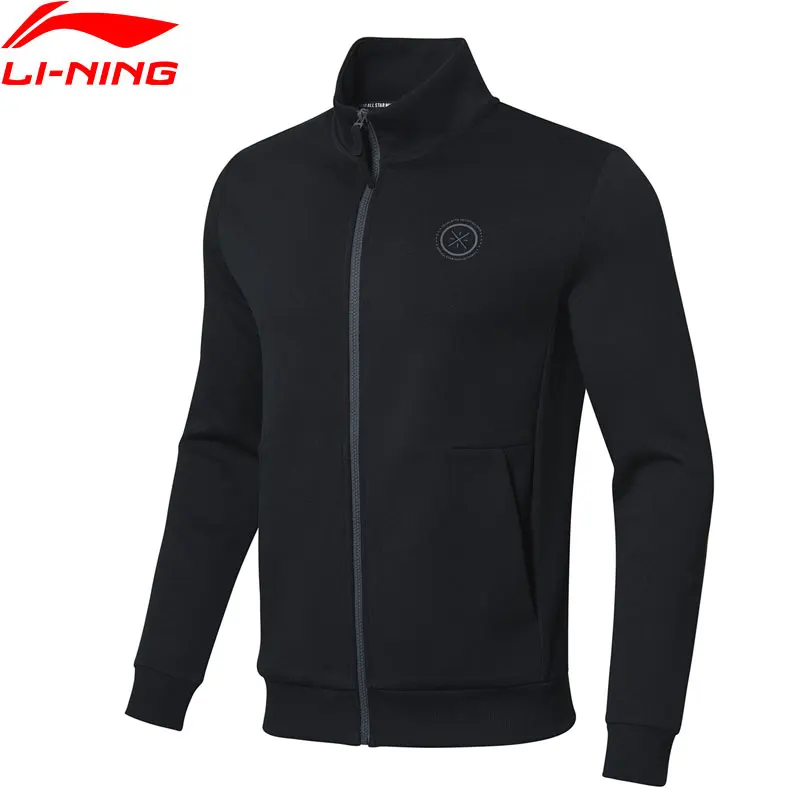 (Break Code) мужская Толстовка ли нин обычный крой 66% хлопок 34% полиэстер подкладка Li Ning
