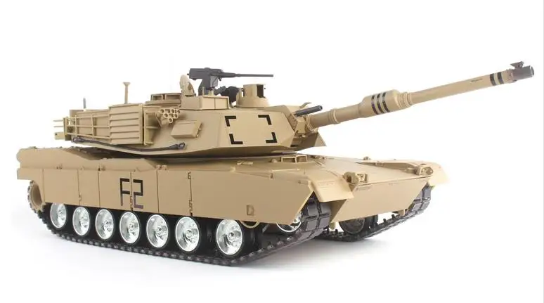 Дистанционное управление 1:16 масштаб 2,4 ГГц США M1A2 Abrams основной боевой танк на радиоуправлении дыма и звука(металлические шестерни и треки