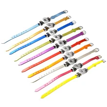 P00600 Лидер оптовых продаж кнопки браслет и браслеты 10 цветов кожаный браслет для Для женщин 18 мм Rivca оснастки кнопку ювелирные изделия