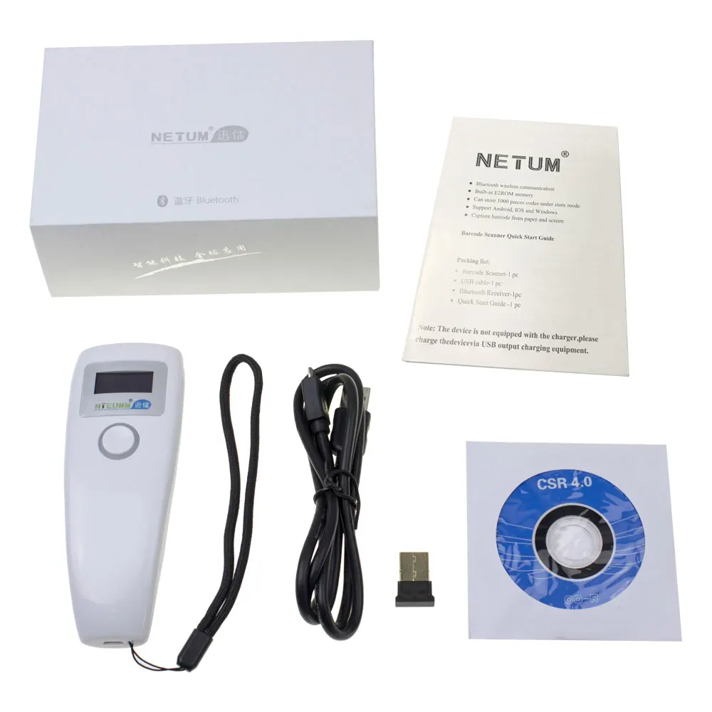 Portátil sem Fio Grande-capacidade para Windows Bluetooth Barcode Scanner Leitor Cdd 1d Luz Vermelha Mac Android Ios Nt-z3s 9 NT Z3S portátil Sem Fio Bluetooth Barcode Scanner Leitor scanner CDD 1D luz vermelha Grande capacidade para Windows
