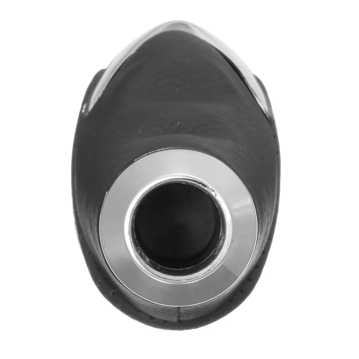 Универсальный черный кожаный Авто ручного переключения Шестерни головы ручки из алюминиевого сплава
