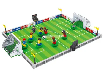 

[ Funny ] 251pcs World Cup soccer competition Football field Building blocks toy + figures Educational assembly toy kids gift