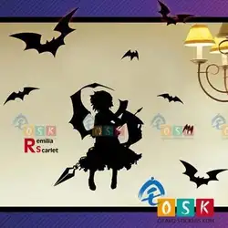 Pegatina Аниме Touhou Project REMILIA Алые Виниловые наклейки стены Наклейка Декор дома декоративные мультфильм