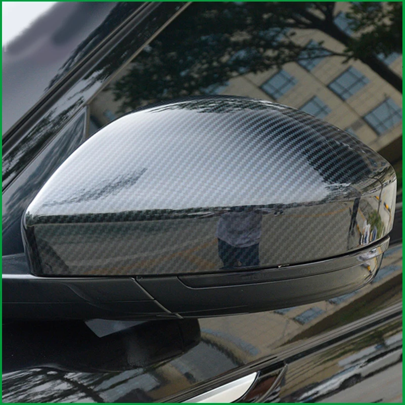 

FOR Range Rover Velar 2016 2017 2018 ABS Carbon Print REAR SIDE-VIEW WING REARVIEW MIRROR COVER STICKER TRIM Car-styling