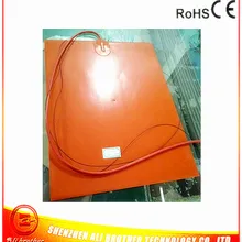 220 В 550 Вт 350*450*1.5 мм 3D-принтеры с подогревом силиконовой резины Нагреватель клей 1 сторона 100 К термистор 4 мм Центр отверстия