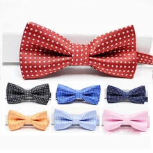 OnnPnnQ детский модный разноцветный галстук бабочка в горошек, отрегулируемое украшение, галстук-бабочка для студентов, шоу, аксессуары для девочки, мальчики, дети