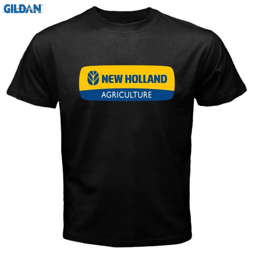 New *New Holland Tractors Agriculture Logo Men's Black T-Shirt Size S 3XL Short Sleeve Cotton T Shirts Man Clothing New *New Holland Tractors Agriculture Logo Men's Black T-Shirt Size S 3XL Short Sleeve Cotton T Shirts Man Clothing
