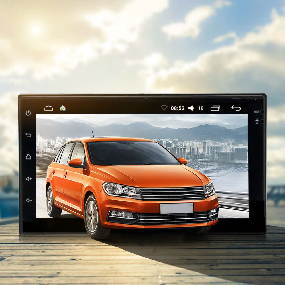 7023 Android 6 0 1 Car Radio Player GPS Navigation Universal 2Din Ultra Thin WiFi DVR