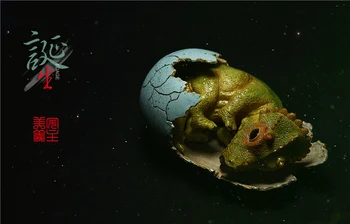 

EDAGE Eden Jurassic Period Triceratops Dinosaur Egg Baby Birth Resin Model