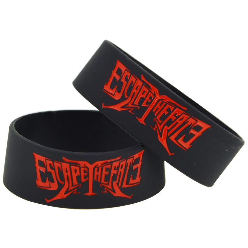 1piece Escape The Fate Post hard core Orchestra Silicone Black Colour Bracelet Wristband | Украшения и аксессуары