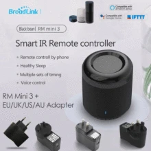 Broadlink Smart Home RMMini3 WiFi+IR+4G Remote Control work for Alexa Google Home IFTTT with AU UK US EU Plug AC TV Controller Broadlink Smart Home RMMini3 WiFi+IR+4G Remote Control work for Alexa Google Home IFTTT with AU UK US EU Plug AC TV Controller