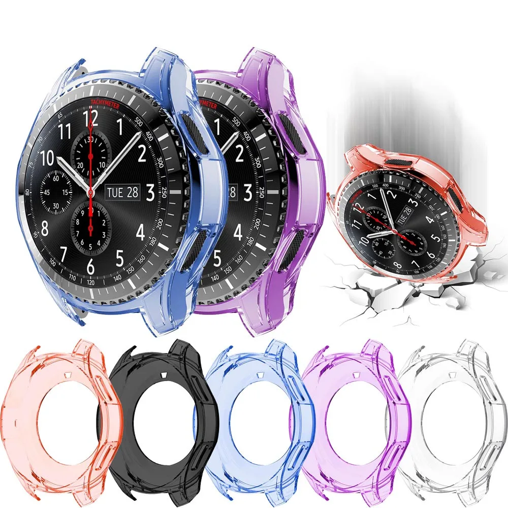 

TPU Protective Cases For Samsung Gear S3 Frontier Watch Ultra-thin Soft TPU Protection Silicone Case Cover Freeship l1031#2