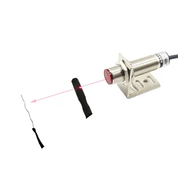 

NPN M18 Laser Diffuse Reflection Photoelectric Switch Infrared Visible Light Object detection Sensor 5-80cm Adjustable