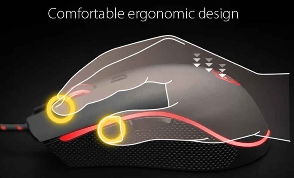 Motospeed V40 USB Wired Gaming Mouse RGB Backlight 6D Optical 4000 DPI Gamer Mause With Mouse Pad For Overwatch LoL Game Laptop