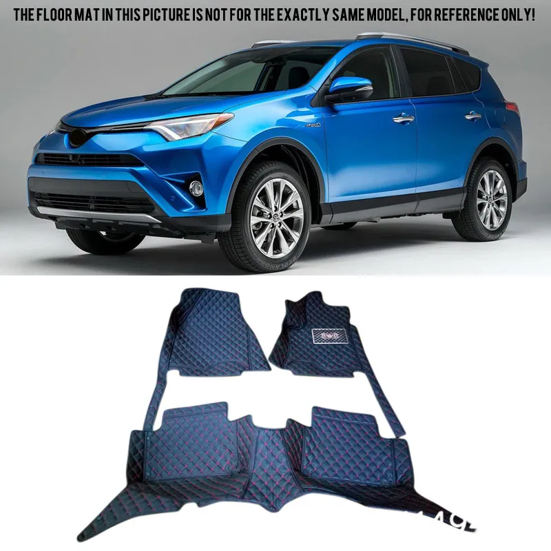 

For Toyota RAV4 2013 2014 2015 2016 Interior Leather Custom Car Styling Auto Floor Mats & Carpets Pads
