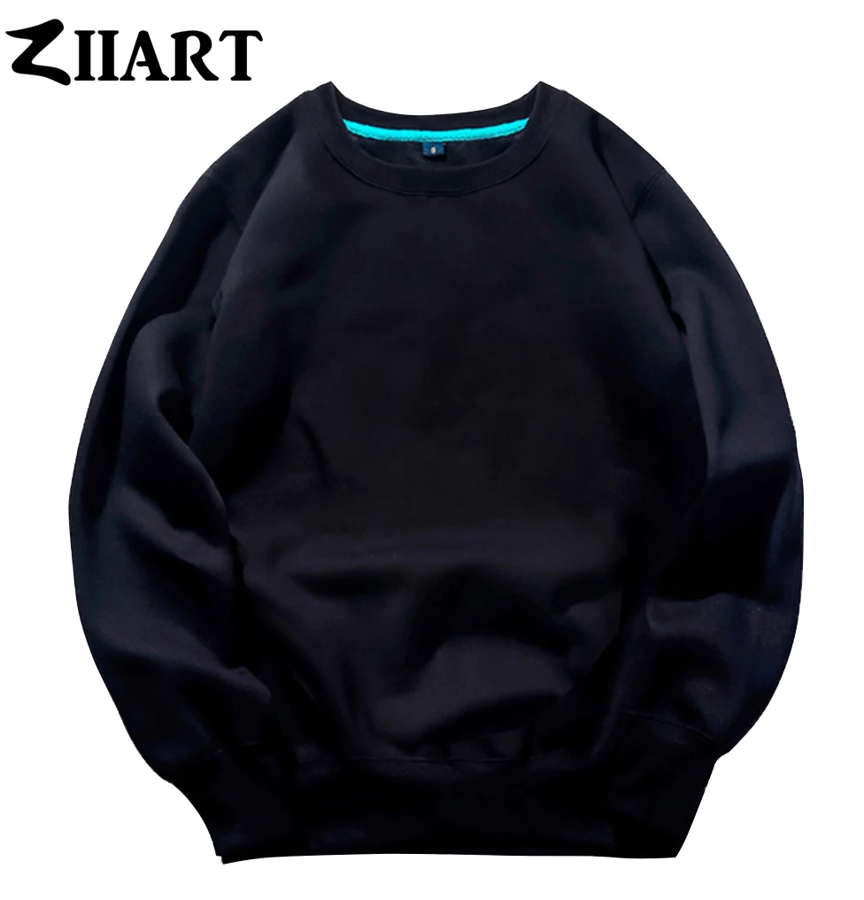 

Boys Man Male fleece Sweatshirt Black Royal Blue Gray Pink Red White Yellow Solid Pure Color couple clothes ZIIART