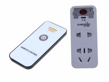 

Household appliances set-top box 220V power infrared 7 meters learning remote control switch wireless socket