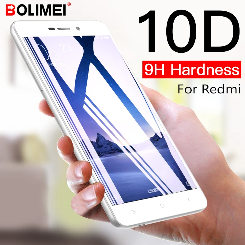 

10D Full Cover Tempered Glass on the For Xiaomi Redmi Note 7 6 Pro Note 5 Screen Protector For Redmi Note 4 4X Protective Film