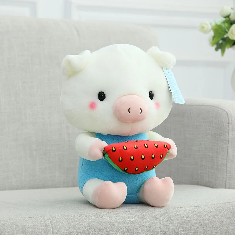 New Cute Pig Fruit Plush Toy Doll Stuffed Animals Pig Toys Soft