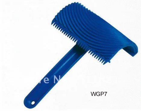 

4'' NCCTEC wood Grain liquid wallpaper tools FREE shipping | 100mm blue wavy woodgrain tool (with plastic handle)