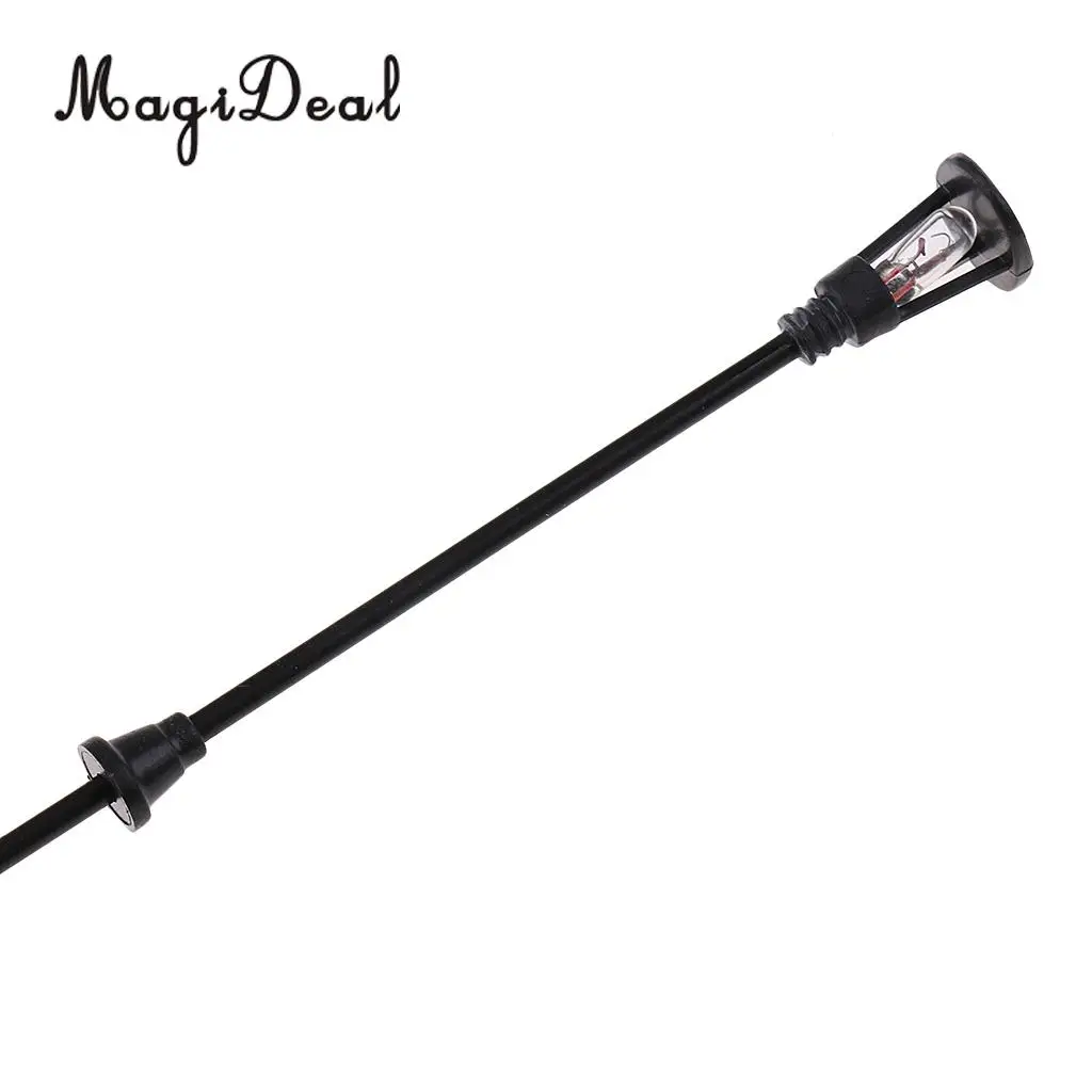 MagiDeal 20Pcs 1/100 Model Railway Led Lamppost Lamps Yard Street Lights HO Scale 7cm 12V Model Outdoor Lamp Yard Light Leds