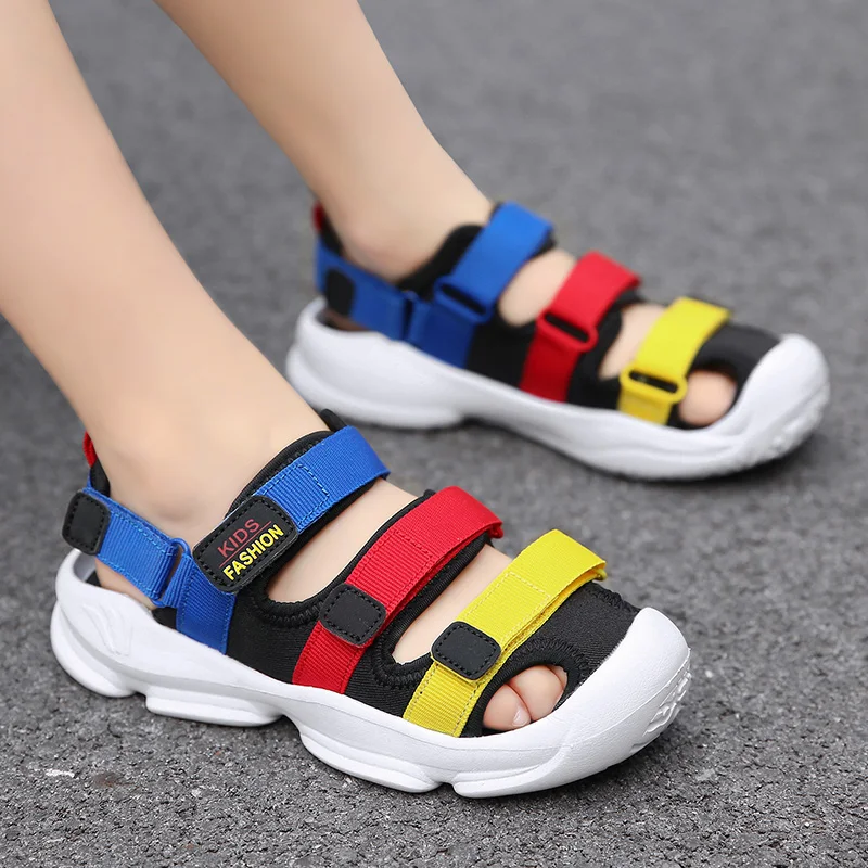 

Kid Sandals for boys and girls Summer Cut-outs Sandals Beach Close Toe Sandals for Child Shoes Anti-skid New Design for Children