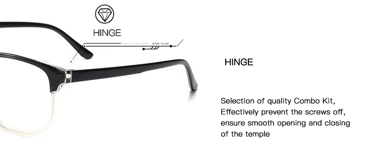 Roza очки для чтения для мужчин, модные, два цвета, черный и прозрачный, квадратная оправа, унисекс, очки для пресбиопии+ 1,0 до+ 4,0, RZ0704