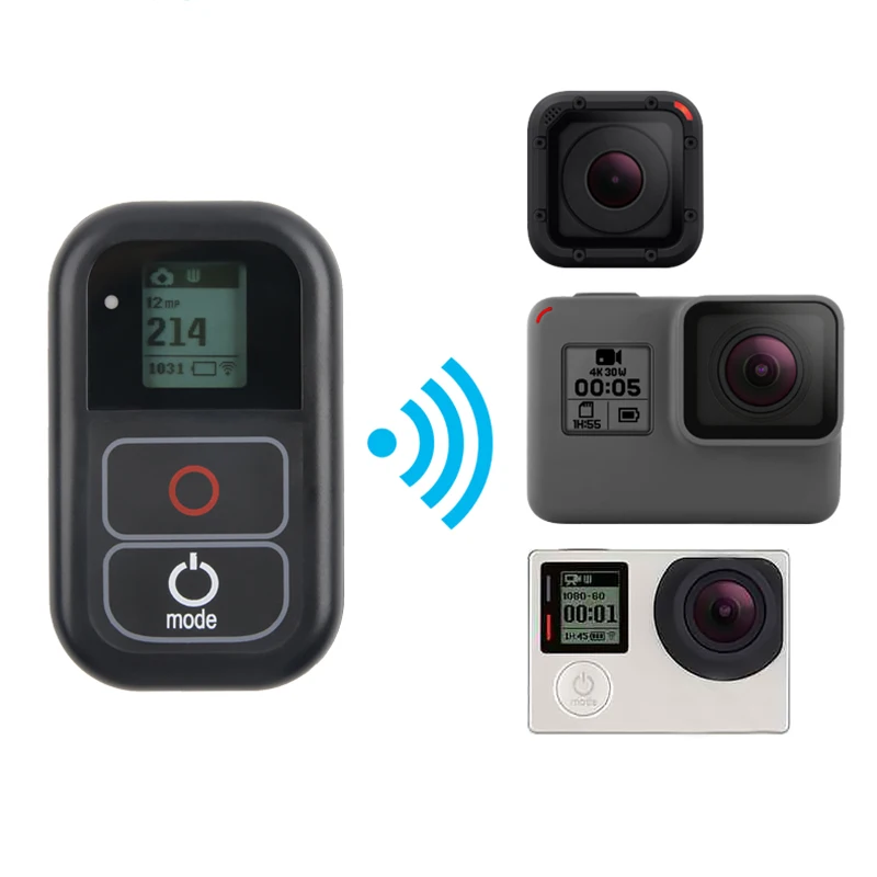 Waterproof WIFI Remote Control For Gopro Hero7 Hero6 Hero5 Hero4 Hero3