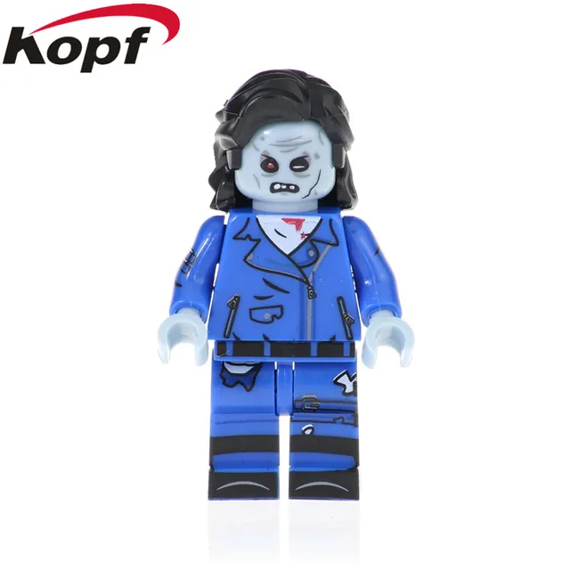 Best Offers Single Sale Halloween Zombie Mo and Bimo Lemon Duke Jack Finn Action Figures Building Blocks Learning Gift Toy Children PG1430