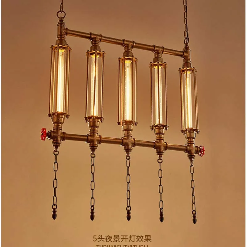 

Art lamps retro creative American restaurant industrial wind nostalgic bar club living room Pendant Lights LO81103