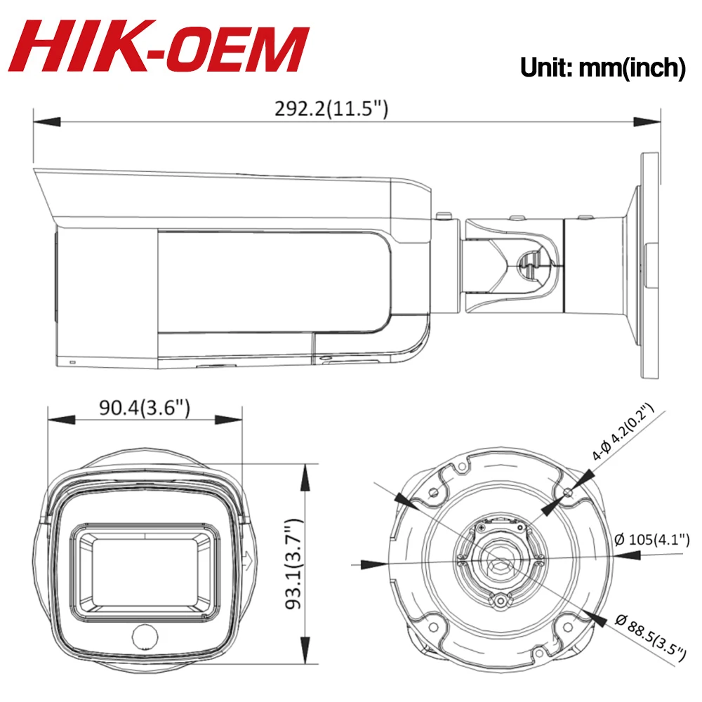Hikvision ColorVu OEM IP камера DTT47G (OEM DS 2CD2T47G1 L) 4 МП Сетевая купольная POE H.265 CCTV со слотом для SD