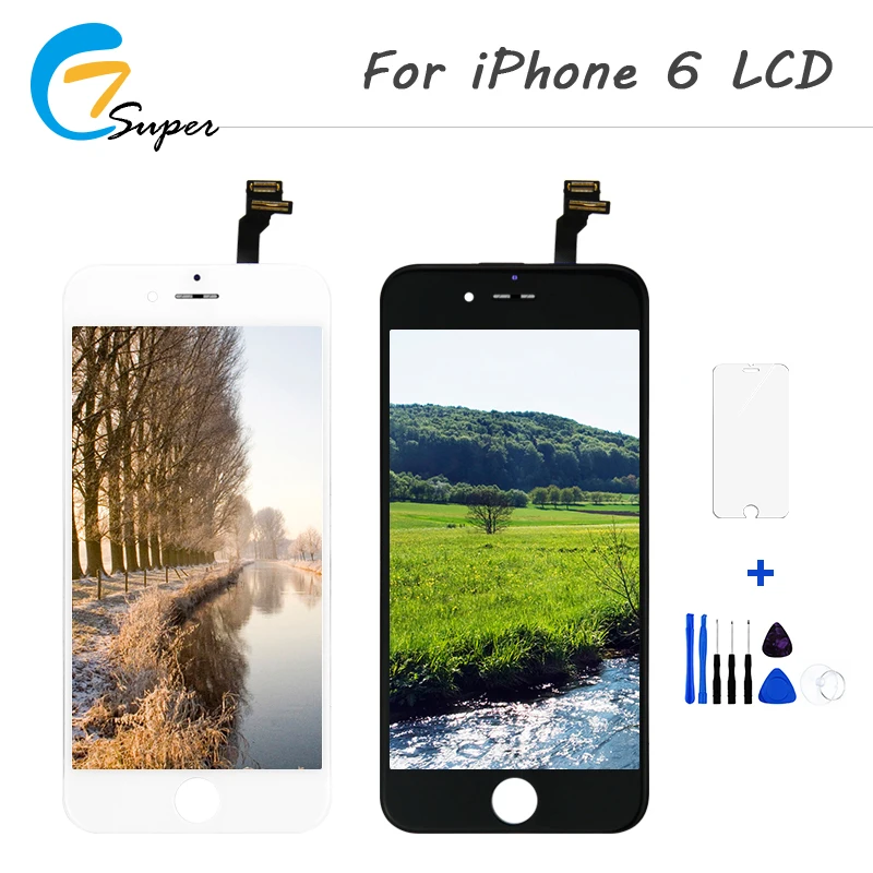 1PCS LCD Display For Iphone 6 6g Display AAA Screen Replalcement Touch Screen Digitizer Assembly No