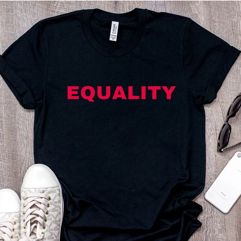 

Equality T-shirt Equal Rights Homosexual Feminist Casual Tops The Future Is Equal Tumblr T Shirt Women Fashion Clothing Drop