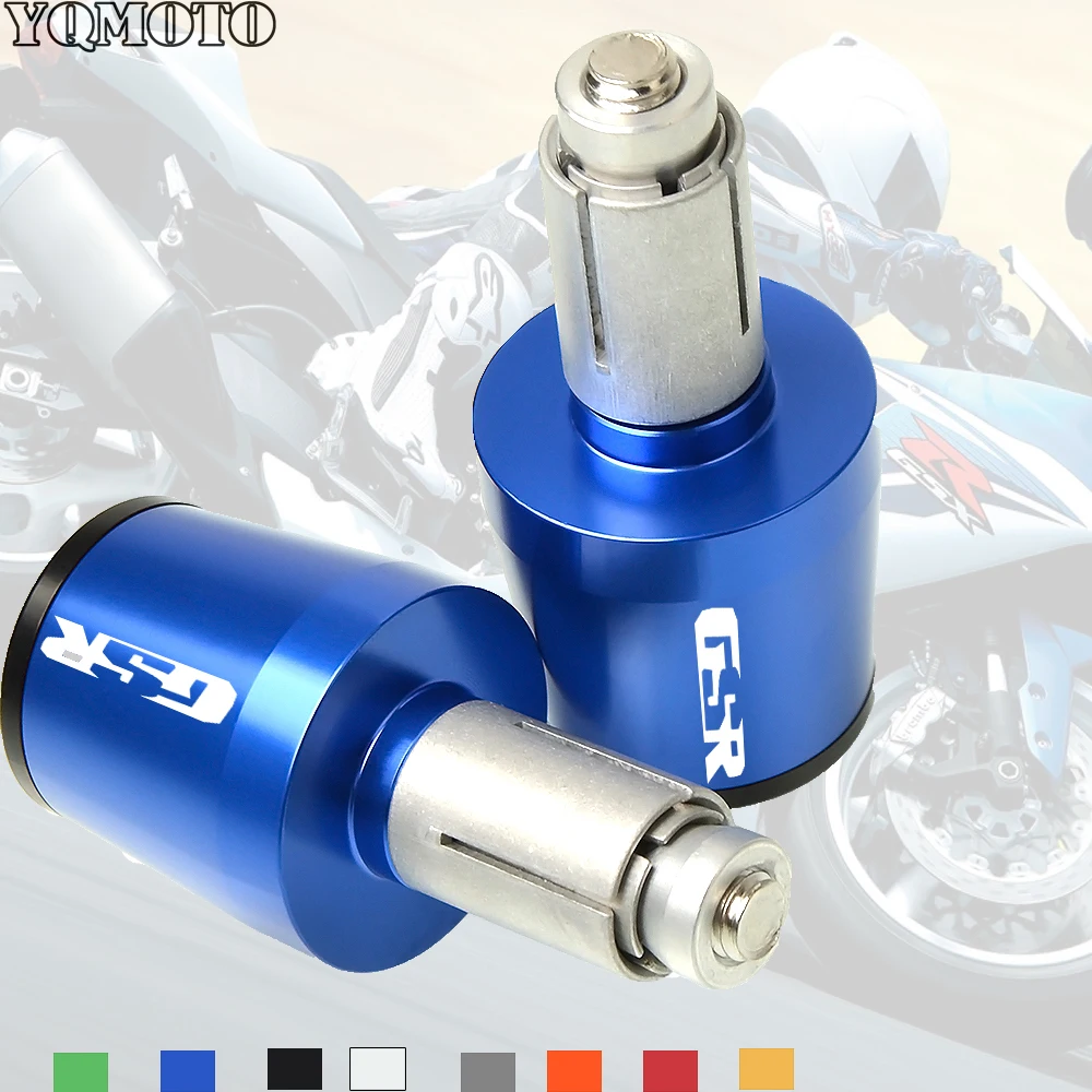 

7/8" Universal Motorcycle Handlebar Grip Ends Weights Anti Vibration Silder Plug for Suzuki GSR600 GSR700 GSR400