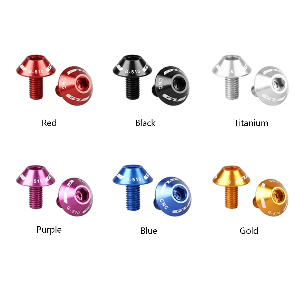 

2PCS GUB G-510 Aluminum Alloy Bicycle Water Bottle Holder Screws 5*12mm Ultra-Light Aluminum Alloy Colorful Bike Handlebar Screw