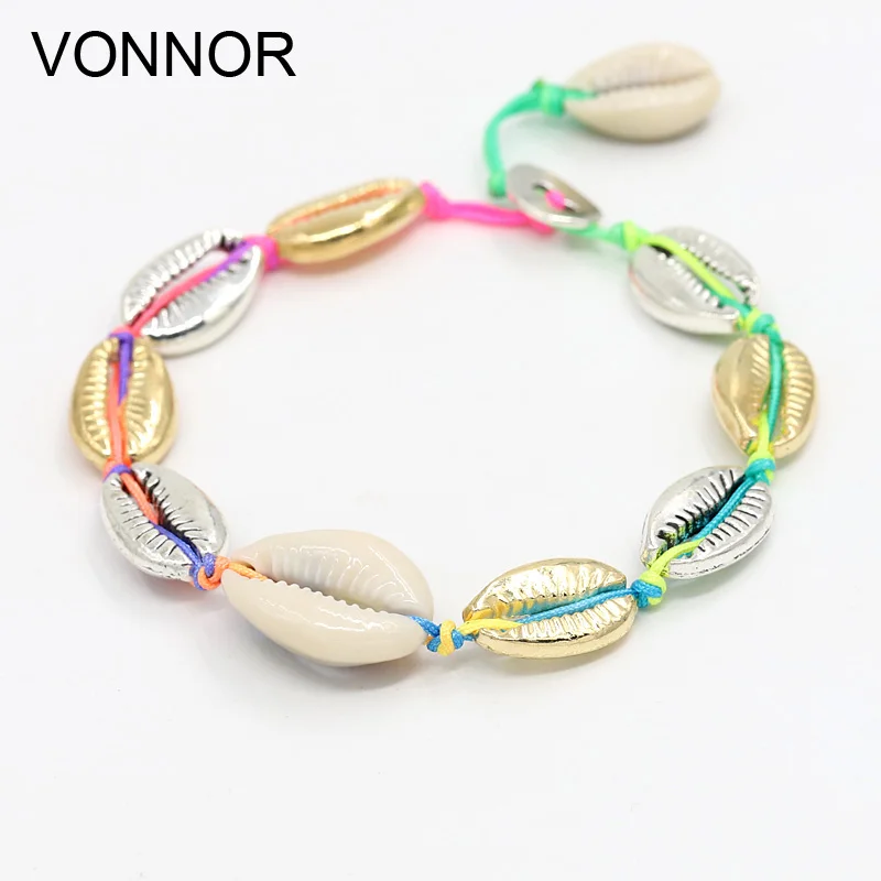 VONNOR shell anklet for Women Foot Jewelry Beach Barefoot Sandals ankle bracelet leg Female Ankle strap VONNOR shell anklet for Women Foot Jewelry Beach Barefoot Sandals ankle bracelet leg Female Ankle strap