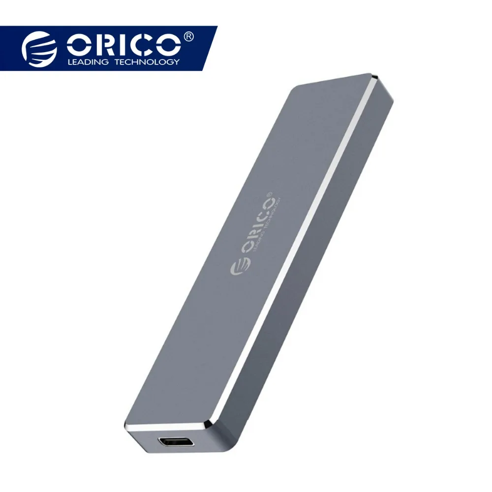 

ORICO SSD Case Enclosure M.2 NVME Hard Disk Cases Mini Clip Push Open Storage Case 2TB M.2 Key To USB 3.1 Hard Drive Enclosure