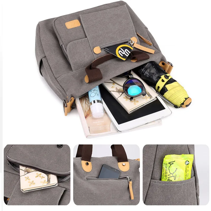 Women Canvas Handbags Female Messenger Shoulder Bags Casual Totes Vintage Crossbody School Ladies Bag Bolsas feminina XA102ZC Women Canvas Handbags Female Messenger Shoulder Bags Casual Totes Vintage Crossbody School Ladies Bag Bolsas feminina XA102ZC