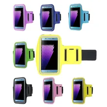 Спортивная нарукавная повязка для залов нарукавная Повязка Чехол для samsung Galaxy NOTE 7 неопреновый легкий прозрачный экранный ремень может регулироваться