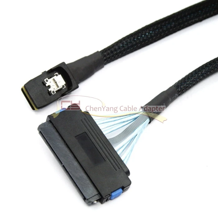 50pcs / lots 80cm SFF 8484 SAS 32Pin 4i to SFF 8087 Mini SAS 4i 36Pin ...