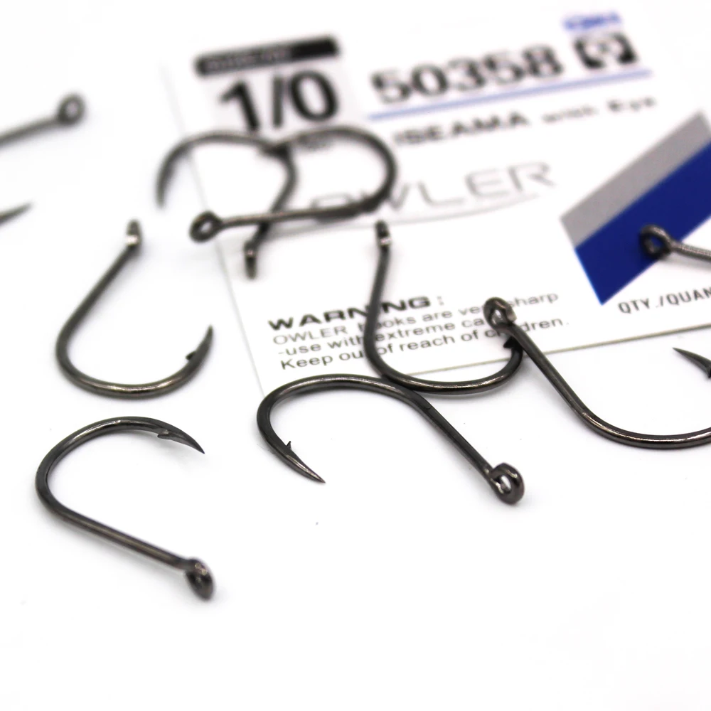 ISE Fishing Hook ISEAMA With Eye 50358 1/0-10# 10pcs/lot High Carbon Carp Catfish Anzol Peche Japan Tackle Fishing hook owner