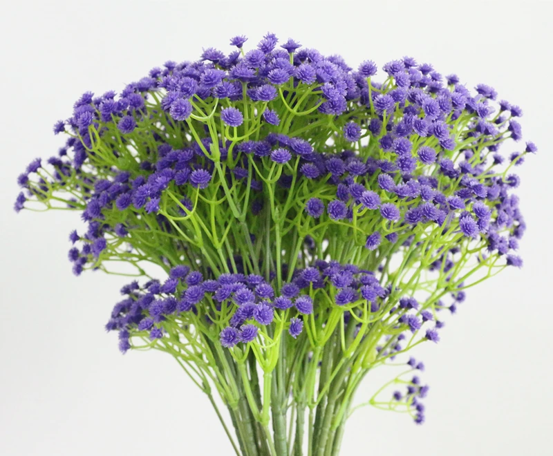 JAROWN Simulation Gypsophila Flower Branch Artificial Wedding Decorative DIY Silk Fake Flower Home Party Feast Decor Flores  (14)