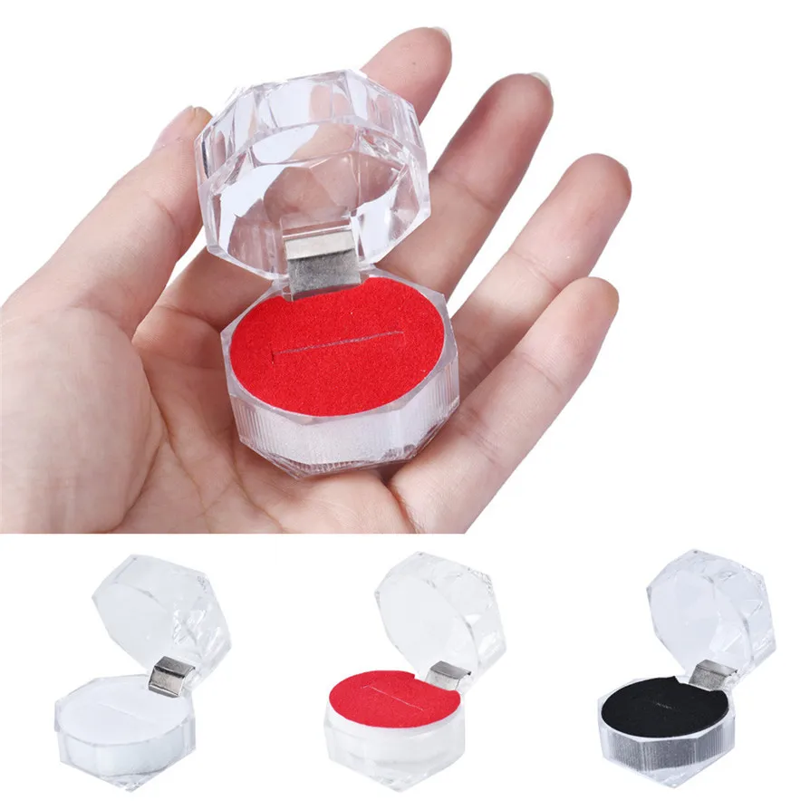 Акриловый держатель для упаковки ювелирных изделий из 3 вида цветов прозрачная