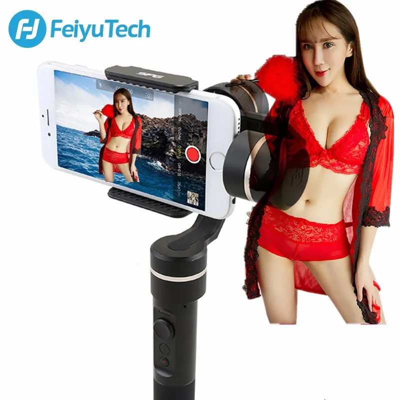  Original FeiyuTech Feiyu SPG Gimbal 3-Axis Splash Proof Handheld Gimbal Stabilizer for iPhone X 8 7