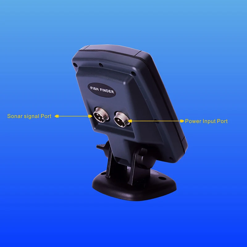  Portable 3.5in LCD Sonar Fish Locator from 0.6 M to 80 M 200 KHz / 83 KHz Dice Feix Fish Detector D