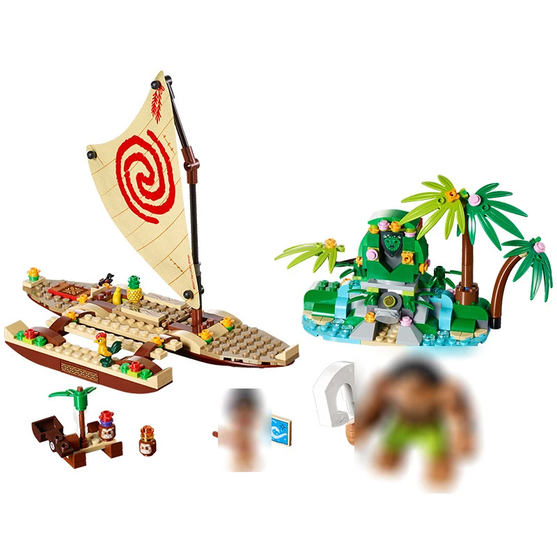 

322Pcs Moana's Ocean Voyage Compatible With Friends Compatible Model Building Blocks Maui Princess Moana Friend