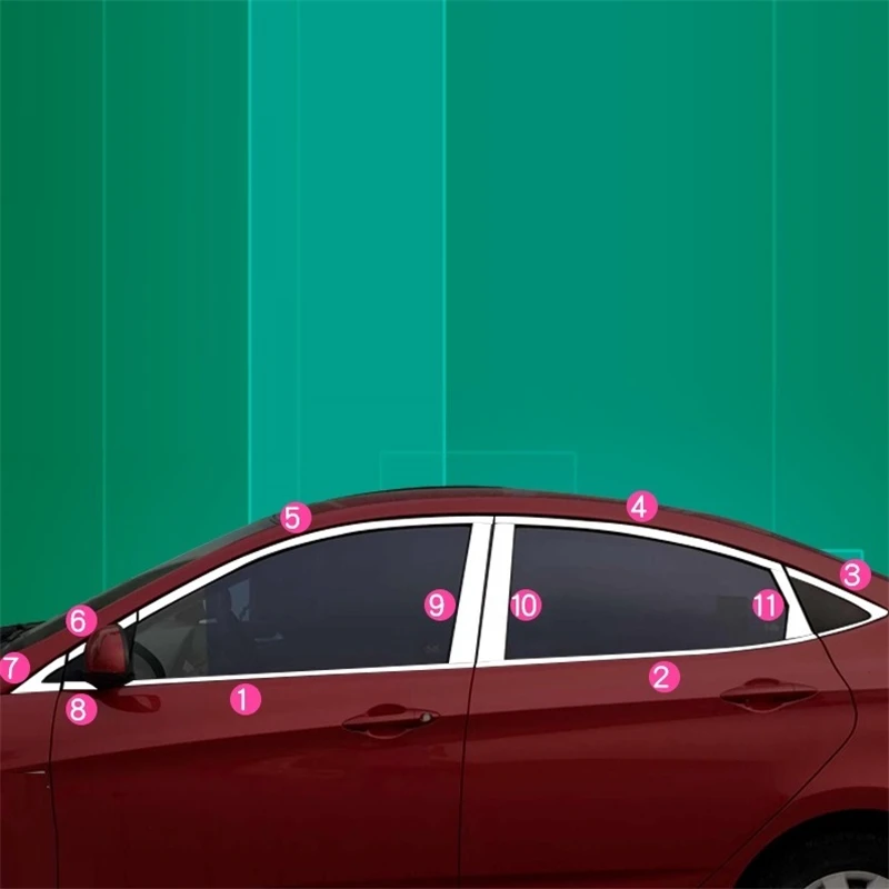 

Window Door Handle Exterior Promote Modified Automobile Trim Modification Covers 10 11 12 13 14 15 16 17 18 FOR Hyundai Verna